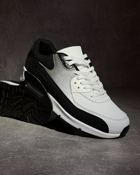 Чорно-білі кросівки в стилі Air Max &mdash; чоловіче взуття INTERSTEP